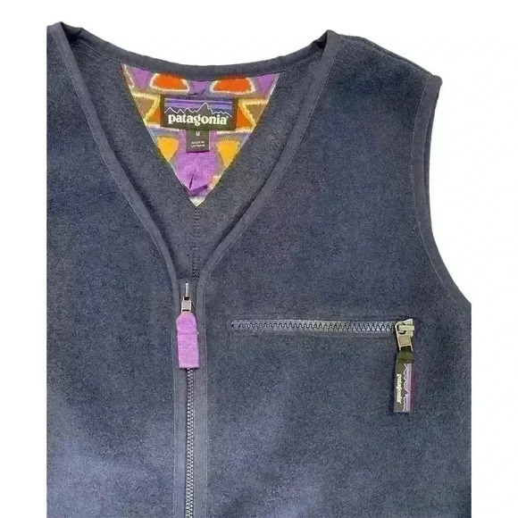 Patagonia limited edition synchilla vision quest  jumpsuit overalls navy Aztec - Picture 3 of 11